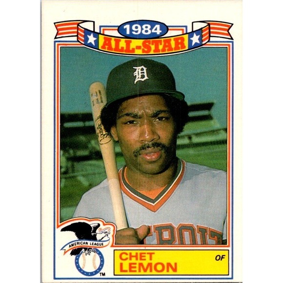 1985 Topps #18 Chet Lemon Glossy All-Stars